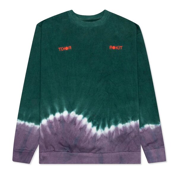 Rokit Gradient Crewneck Sweatshirt in Purple Size Medium - Picture 1 of 6